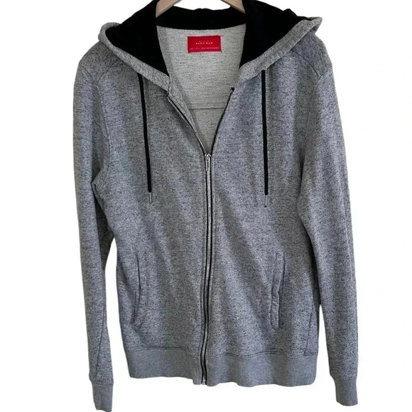 Basic Zara Other - Zara Zip Hoodie Size Large Men Athletic